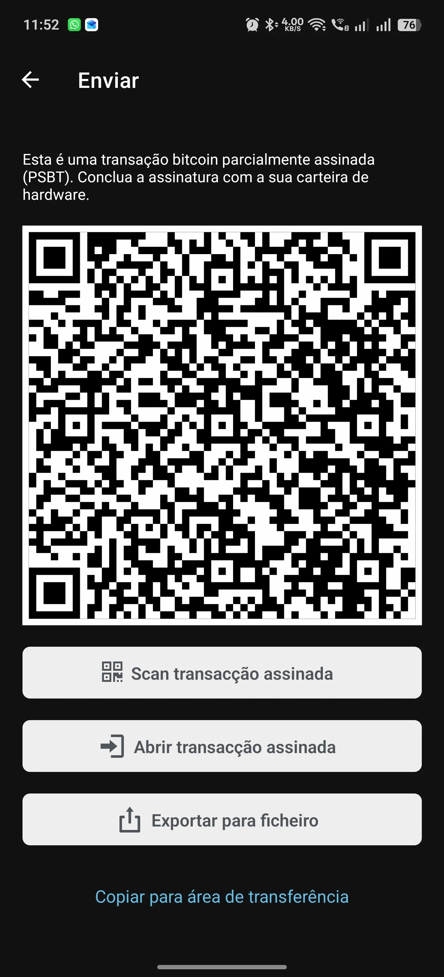 Endereço de receção